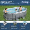 Bestway Oval Above Ground Pool Set (10' x 6'7" x 33")| Includes Filter Pump & ChemConnect Dispenser
