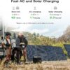 Portable Power Station DELTA 2 Max, 2400W LFP Solar Generator, Full Charge in 1 Hr, 2048Wh Solar Powered Generator for Home Backup(Solar Panel Optional)