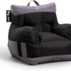 Large foam padded bean bag chair with removable cover