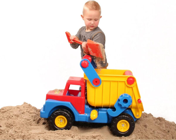 Wader Truck No. 1 Giant Dump Truck Ride-On Toy Red, Yellow and Blue