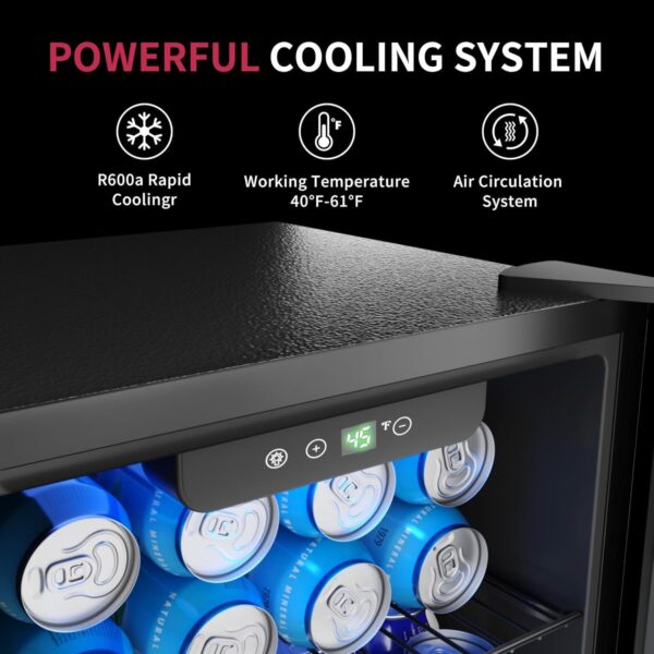 5303926a5b7446e781cdb0ce5d721223 Beverage Refrigerator Cooler - 126 Can Mini Fridge with Glass Door for Soda Beer or Wine, Beverage Cooler for Home, Office, Bar with Adjustable Removable Shelves, Silver