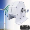 12000W Low RPM Permanent Magnet Generator 12V 24V 48V 120V 220V, Free Energy Gearless Permanent Magnet Generator Motor DIY for Wind Turbine Water Turbine,12V