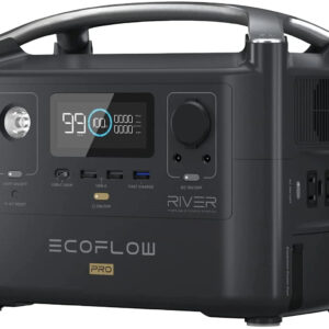 EcoFlow RIVER Pro Portable Power Station 720Wh Capacity,Solar Generator,600W AC Output for Outdoor Camping,Home Backup,Emergency,RV,off-Grid