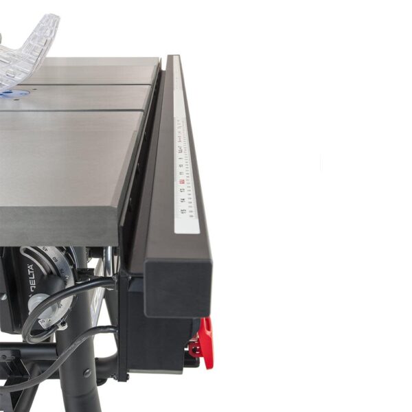 Delta 10 Contractor Table Saw with 52 Rip Capacity and Cast Iron Extension Wings