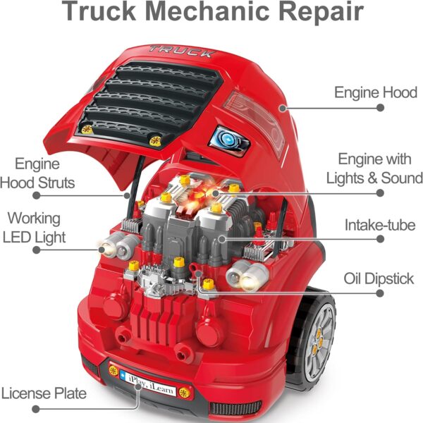 53a81eb03ebc4ca990575a4146005da1 Truck engine toys, children's mechanical repair set