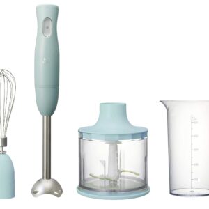 BRUNO Bruno Multi Stick Blender Attachment 3 types (Blender Whipper Chopper) Mixer Slim Compact Fashionable Fashionable Cute Cute Multifunctional Blue Gray BOE034-BGY
