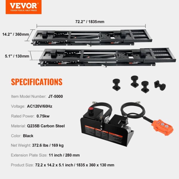 545c36f4966a49209ac54d8c5d5be0b4 Portable Car Lift 5000 LBS Automatic Car Lift System Jack for Home Garage