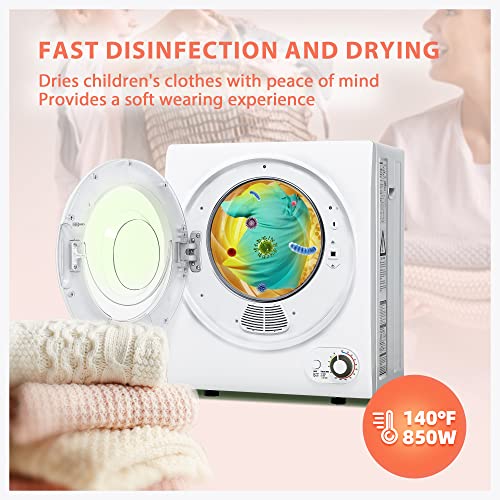 5491cd68c6464c8e90476b69e770c10e Portable Clothes Dryer 850W, 1.5 cu.ft, Compact & Quiet, Wall-Mountable, ETL Certified, Ideal for Small Spaces