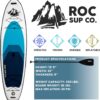 Roc Inflatable Stand Up Paddle Boards 10 ft 6 in with Premium SUP Paddle Board Accessories, Wide Stable Design, Non-Slip Comfort Deck for Youth & Adults