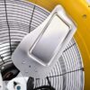 24 Inch Grade UL Listed High Velocity Movement Heavy Duty Drum 3 Speed Air Circulator Fan 7800 CFM Industrial, Commercial, Residential, and Greenhouse Use, Yellow