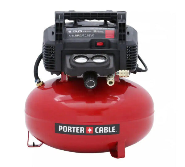 555542737f6e4a7c98974eff5d8c70f6 150 PSI, 6 Gallon Oil-Free Pancake Air Compressor