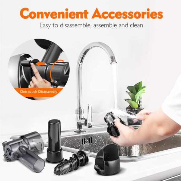 55d39d8ab0f94448a90467a751310ad9 Masticating Juicer Machines, AMZCHEF Slow Cold Press Juicer with Reverse Function