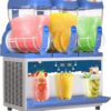 Commercial Slushy Machine - 1000W 30L Tanks Slush Maker Machine 304 Stainless Steel Commercial Margarita Machines Efficient Cooling the Ideal Slushie Maker for Bars Cafes Restaurants