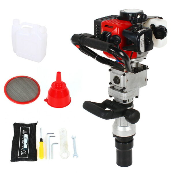 5683d31f5f81440b965f38839dea2ede 2 Stroke 32.6cc T Post Driver Gasoline Pile Driver Farm Fence Hammer Push Pile Kit Garden Piledriver Piling Machine