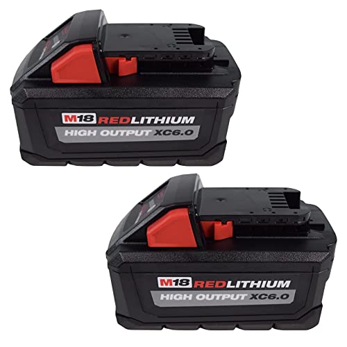 56b16d69ef544aebb7d4db4ed3cc3ba5 Milwaukee 48-11-1862 M18 REDLITHIUM HIGH OUTPUT XC 6 Ah Lithium-Ion Battery