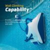 Dolphin Nautilus CC Plus Wi-Fi Automatic Robotic Pool Vacuum Cleaner, Always Cleaning, Never Charging, with Wall Climbing Scrubber Brush, Ideal for In-Ground Pools up to 50 FT in Length
