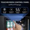 Mini Fridge 130 Can Beverage Refrigerator Cooler, 3.2 Cu.Ft Drink Fridge for Soda Wine Beer, Adjustable Temperature Control for Home Office, Black