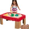 Step2 Naturally Playful Sand Table, Kids Sand Activity Sensory Table, 5 Piece Accessory Kit, Toddler Summer Outdoor Toys, 2+ Years Old