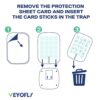 VEYOFLY Flying Insect Trap, Fruit Fly Traps for Indoors, (Pack of 2 - White)