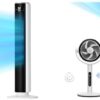 LEVOIT Tower Fan for Bedroom, Standing Fan that Blows Cold Air for Home, 28dB Quiet for Sleep, Remote, 90° Oscillation, 12H Timer, 25ft/s Velocity, 5 Speeds, 4 Modes, Bladeless 36 inch, White