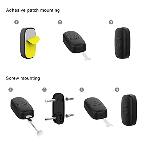 59f29653b0b14f5c88711ff18d3c5830 SECRUI Wireless Doorbell, Easy installation, Waterproof, Adjustable Volume, 58 Chimes
