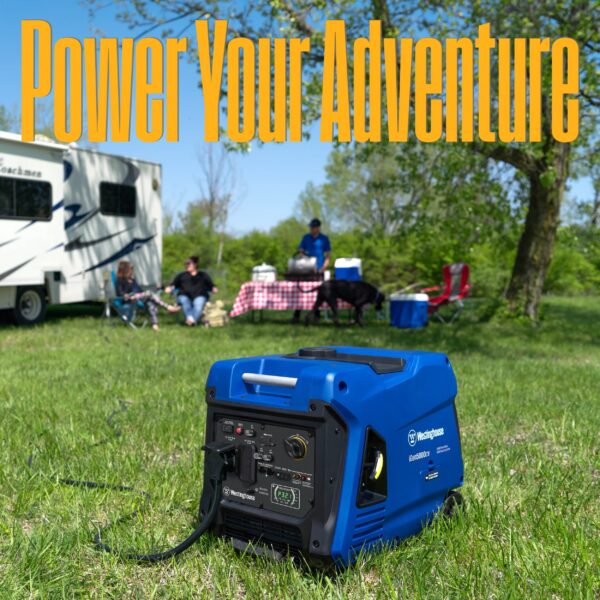 Westinghouse 5000 Peak Watt Recoil Start, Gas Powered Portable Inverter Generator with CO Sensor
