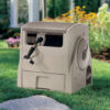 Powerwind Auto Power Rewind Hose Reel, Light Taupe