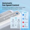 Air Purifiers for Home Up to 1,748ft², True HEPA Filter for Smoke, Allergies, Pet Dander, Odor, Air Quality Monitor, Auto&Eco Mode, Timer, Filter Indicator, 3yr Warranty, 200M, Black