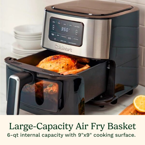 5b02dee5a24e47a685fd0a76840d5057 Cuisinart Air Fryer Oven, 6-Qt Basket Stainless Steel Air Fryer