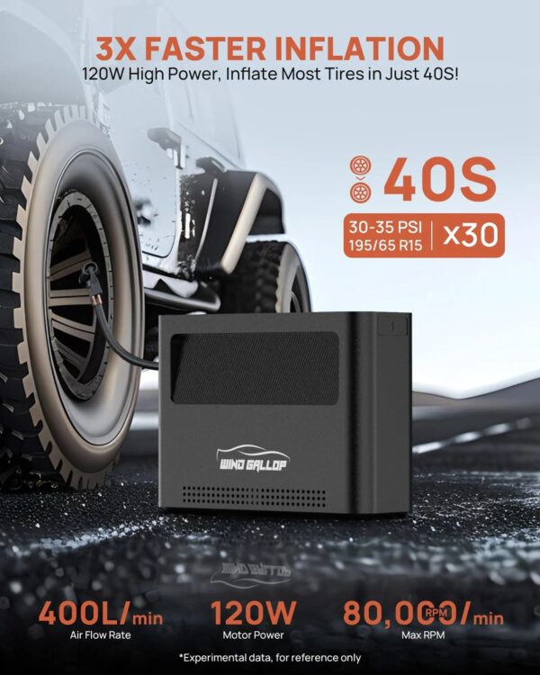 5b192f1cb67043e4abf7b1765d20b6b8 Tire Inflator Portable Air Compressor, Rechargeable Electric Paddle Board Pump 150PSI, 3X Faster Inflation 9 Pump Modes,Auto Air Pump for Car Tires Motorcycle Bike Ball SUP Tent Kayak Float