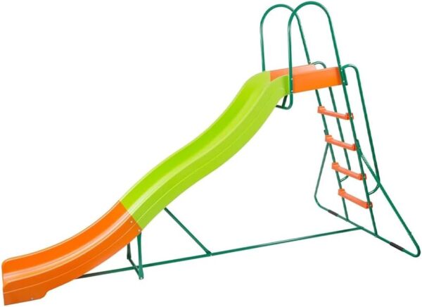 5bb46483ac864096ab84399cce48b501 Outdoor Playground Slide, Big Backyard Freestanding Plastic Slide, 10 ft Outdoor Swing Set Slide for Kids Ages 4-8