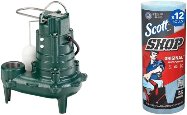 5c19176c4ade46b1b72d9a7e8827d839 Waste-Mate 267-0001 Sewage Pump, 1/2 HP Automatic – Heavy-Duty Submersible Sewage, Effluent or Dewatering Pump