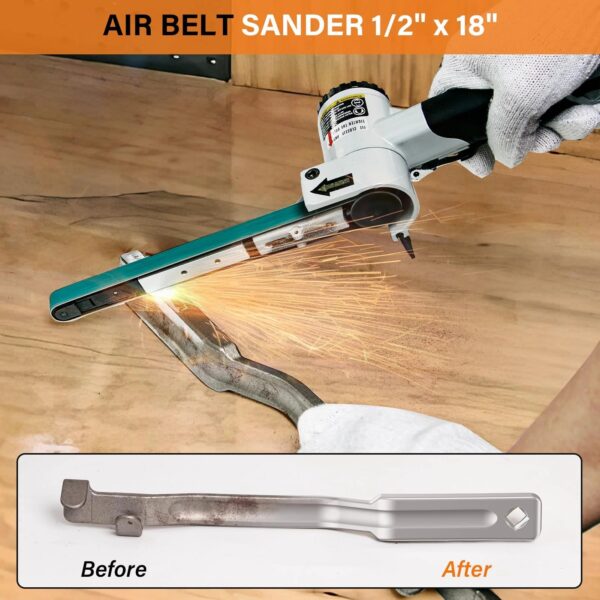 5c2c2943be944257acaad0d616fdee2c Tezoro 1/2" x 18" Air Belt Sander, Mini Belt Sander with 3 Belts