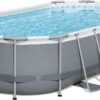 Bestway Oval Above Ground Pool Set (10' x 6'7" x 33")| Includes Filter Pump & ChemConnect Dispenser