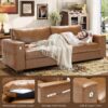 89" Sofa for Living Room, Modern Comfy Sofa with Medium Firm Seat Cushion, Removable Cover,Wide Armrest,USB/Type-C Port,Chenille Fabric Couches for Small Space,Apartment