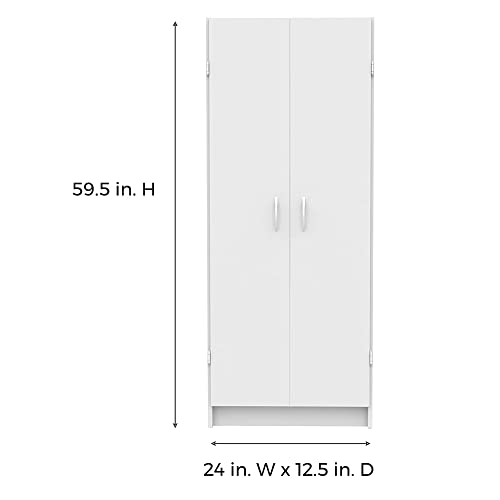 5ce36f95edd24604b58b0ed21d5b30a7 ClosetMaid Pantry Cabinet Cupboard with 2 Doors, Adjustable Shelves, for Kitchen, Laundry or Utility Room
