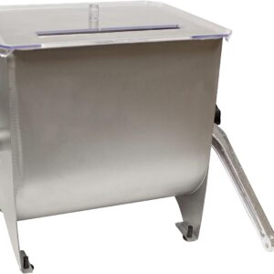 Manual Meat Mixer – 20 lb Sausage Mixer Machine with Lid, Ideal for Ground Beef Processing