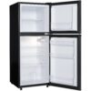 Danby DCR047A1BBSL 4.7 Cubic Feet Dual Door Compact Refrigerator, Black Steel