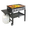2-Burner 28" Griddle Cooking Station with Stainless Steel