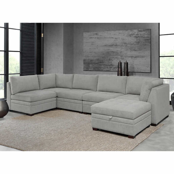 5d82c481422a4aef8e8a8bbc6233a89c Thomasville Tisdale Fabric Sectional with Storage Ottoman