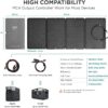EcoFlow 160W Portable Solar Panel for Power Station, Foldable Solar Charger with Adjustable Kickstand, Waterproof IP67 for Outdoor Camping,RV,off Grid System