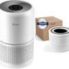 Air Purifier for Home Allergies Pets Hair in Bedroom & Standing Fan for Bedroom, 82ft CirculAir 120° Oscillating Fan