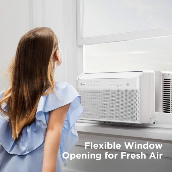 5e2b90bff680471e9e16c47f4bbdc4d4 Midea U-Shaped Inverter Window Air Conditioner 12,000BTU with Open Window Flexibility, Robust Installation,Extreme Quiet, 35% Energy Saving, Smart Control, Alexa, Remote, Bracket Included (Renewed)