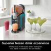 SLUSHi with RapidChill Technology, 88 oz. Frozen Drink & Slushie Machine, 5 Preset Programs, Margaritas, Frappés, and More, Premium Accents, Black, FS301