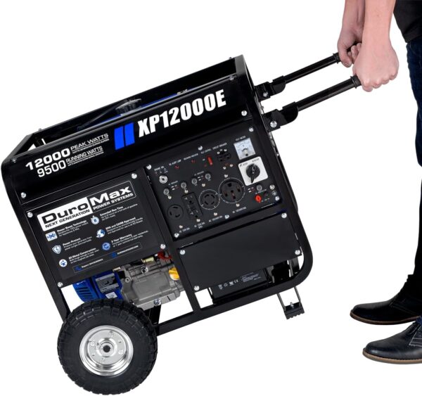 5e5239a2be5c4778b3e7c5f7dac28727 13,000-Watt Dual Fuel Portable Generator - Gas & Propane, Electric Start, Whole Home Backup Power, Transfer Switch Ready, RV & Emergency Ready