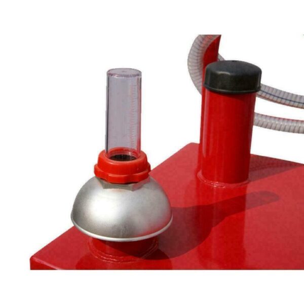 5e7a7b256fc2444c8f444d1d192339c2 30 Gallon Red Gas Caddy Tank Gasoline Fluid Diesel w Rotary Pump and Hose