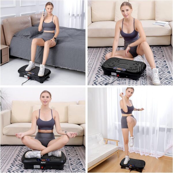 5ed6d08f0e5949f7ad082cdcddd83b92 Vibration Plate Fitness Platform Exercise Machine Vibrating Lymphatic Drainage Shaking Full Body Shaker Workout Vibrate Stand Shake Board Sport Gym for Weight Loss Fat Burner for Women Men