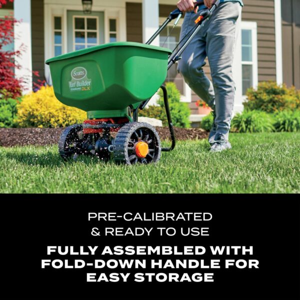 5f23c26ae7f04db194db5769159d5c0d Turf Builder EdgeGuard DLX Broadcast Spreader 15,000 sq. ft.