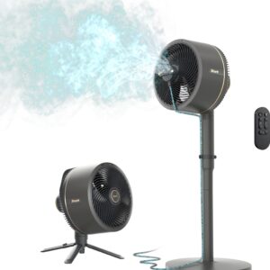 Shark - FlexBreeze Outdoor & Indoor Fan with InstaCool Misting Attachment, Cordless & Corded, Pedestal to Tabletop - Black