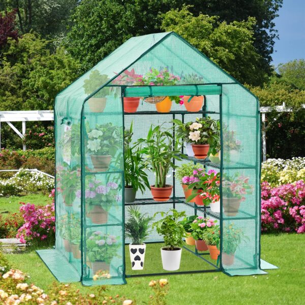 5f7143c3718b4d8ba549f9012830d415 Ohuhu Greenhouse for Outdoors with Screen Windows
